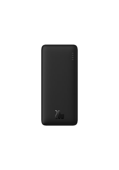 Baseus Airpow Hızlı Şarj Power Bank 20000mah 20w, Siyah Usb To Type-c 50cm Kablo Dahil Siyah