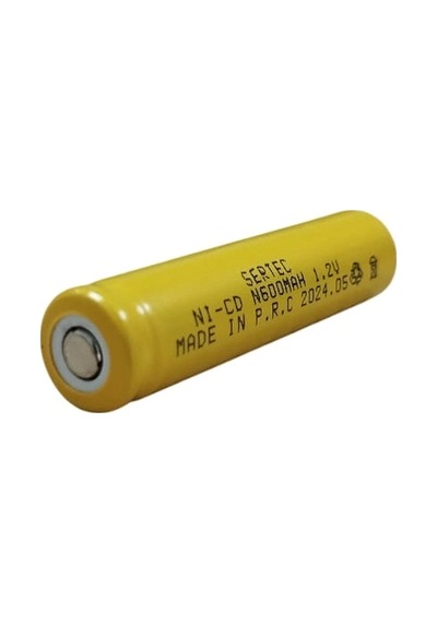 Sertec - 1.2v 600 Mah - N Boy - Ni-cd Şarjlı Pil - Başsız / Flat Head Crchmgo