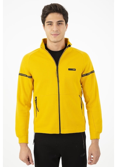 Maraton Sportswear Comfort Erkek Dik Yaka Dar Paça Uzun Kol Basic Sarı Eşofman Takımı 21516-sarı Sarı