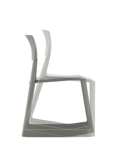 Vitra Tip Ton Re Sandalye, Geri Dönüştürülmüş Ergonomik Tasarım, Istiflenebilir Ve Dış Mekana Uygun Gri