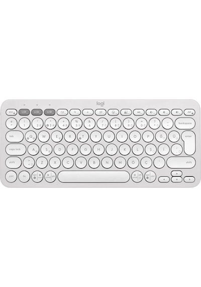 Logitech K380s Çakıl Tuşlu Bluetooth Klavye Beyaz
