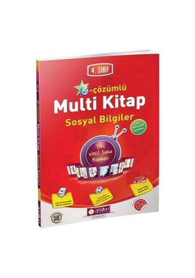 4. Sınıf E-çözümlü Multi Kitap Sosyal Bilgiler