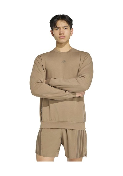 Khasıx Adidas Erkek Günlük Kapşonlu Eşofman Üstü D4t Crew Sweats Kv1463 Kahverengi