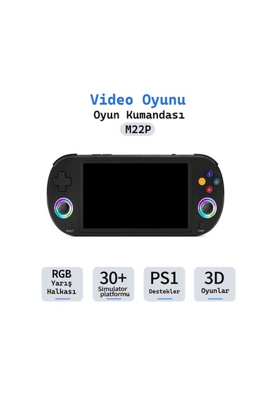 M22p 5 İnç Taşınabilir Rgb Retro Joystick Gamepad