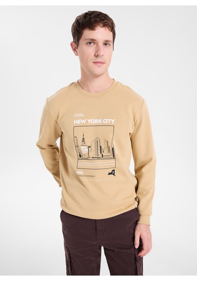 National Geographic Vizon Erke Sweatshirt N6wm-swt4076 Camel