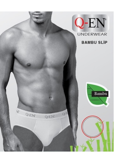 Q-En 6'Lı Erkek Bambu Slip Külot B510