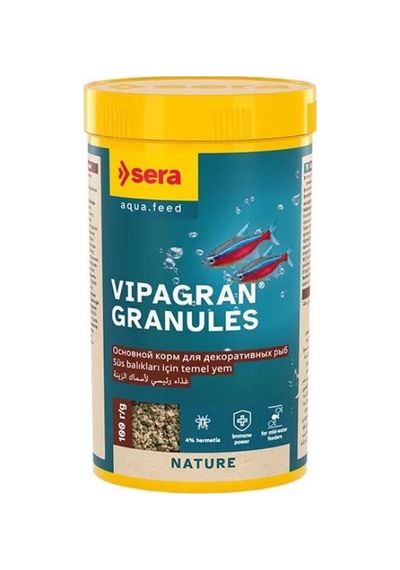 Sera Vipagran Granules Süs Balığı Yemi 250 Ml 100 Gr