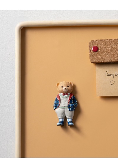 Madame Coco Boris Bear Magnet - Lacivert/açık Bej - 4x8 Cm 8684427186893 Çok Renkli