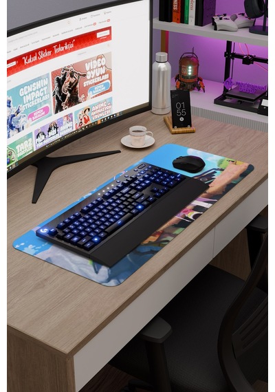 Aino Genshin Impact Anime Oyuncu V5 - 70x30 Xl Gaming Mouse Pad Fare Altlığı