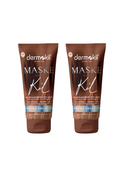 Dermokil Kahve İçerikli Soyulabilir Sıkılaştırıcı Kil Maskesi 2 x 75 ML