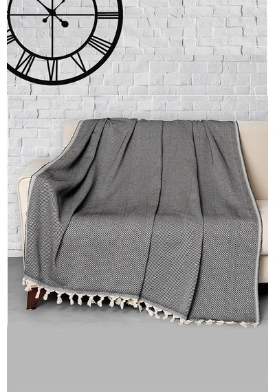 Trendy Koltuk Örtüsü Siyah 170 X 230 Çok Renkli