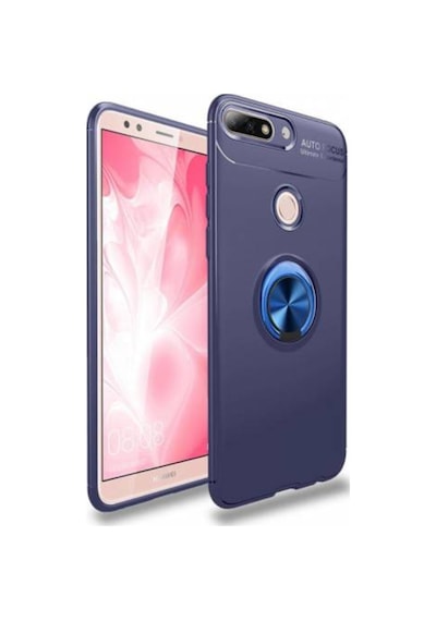 Huawei Honor 7C Kilif Yüzüklü Tam Korumali Silikon Kapak 418751238
