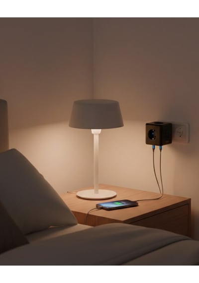 Hnrlıshp Akım Korumalı Priz Çoklu Usb Girişli Güvenli Enerji Yönetimi