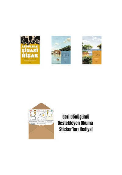Edebiyat Yazıları 2 + Boğaziçi Yalıları Kitap Boy + Geçmiş Zaman Köşkleri Kitap Boy + Okuma Sticker'ları