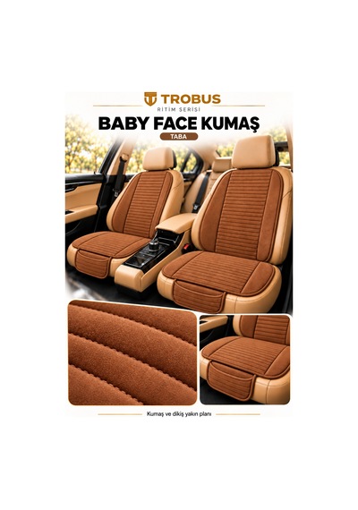 Trobus Ritim Audi A3 2016-2020 Baby Face 7'li Koltuk Minderi Taba