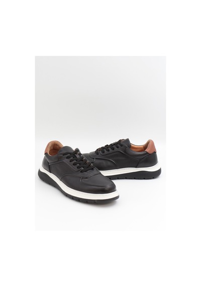 Togga 2228 Siyah Hakiki Deri Günlük Erkek Sneakers