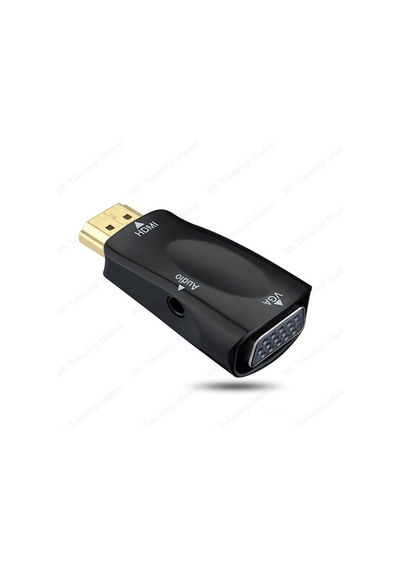 Hdmı Erkek To Vga Dişi Audio Girişli Hdmı To Vga