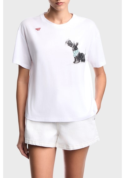Emporio Armani Bayan T Shirt Ew004386 Af24854 U0002 Beyaz BEYAZ