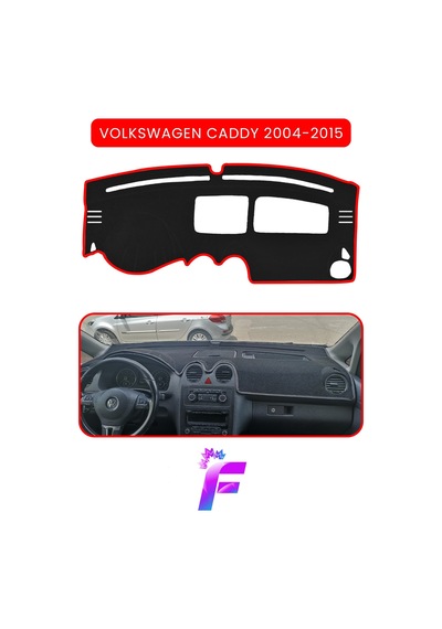Volkswagen Caddy 2004-2015 Araca Özel Torpido Örtüsü Ön Göğüs Kılıfı Tam Koruma B75 Torpido Halısı