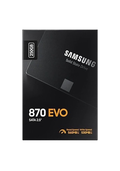 Samsung 870 Evo 250gb 2.5 İnç Sata Ssd 560-530mb/s