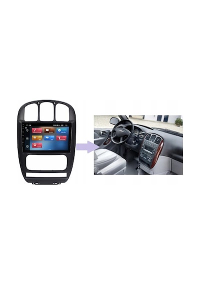 Chrysler Voyager Android Multimedya Sistemi 4-64 Clarion 2002-2007 9"