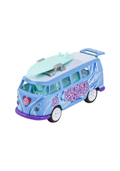 Majorette Volkswagen Deluxe Car 1:64 Volkswagen T1 Mavi Çok Renkli