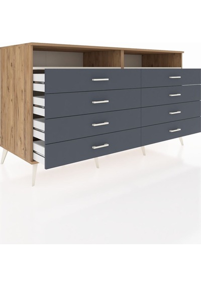 Kronos Konsol 2 Raflı 8 Çekmeceli 176x59x99 Çam-aytaşı/antrasit Çam-aytaşı/antrasit Kronos Konsol 2 Raflı 8 Çekmeceli 176x59x99 Çam-aytaşı/antrasit Çam-aytaşı/antrasit