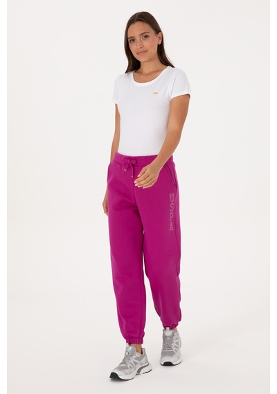 U.S. Polo Assn. Kadın Fuşya Jogger Eşofman Altı 50307736-VR023