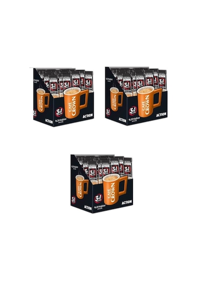Cafe Crown 3'ü 1 Arada Action Kahve 24 'lü 18 Gr X 3 Adet Diğer