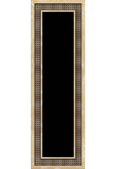 Gold Çerçeveli Desen Premium Masa Örtüsü Runner Rnr395n11