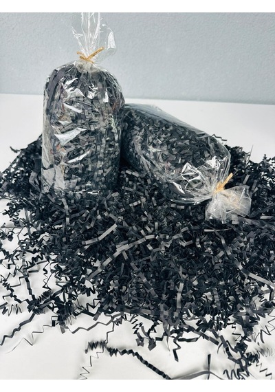 Siyah Z Zigzag Kırpık Kağıt Hediye Kutu İçi Dolgu & Paketleme Malzemesi 100 Gr Premium
