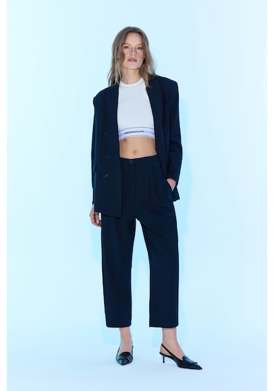 Sagaza Studio Ss6059 Pileli Pantolon Lacivert