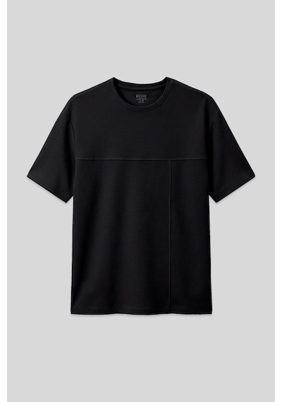 Oversize Fit Basic 3lü Paket Siyah-kırmızı-parlament Erkek T-shirt - 88380 Siyah - Mavi