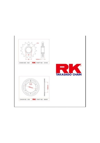 Honda Cbr 1000 Rr Ön Arka Dişli Rk 2008-2016