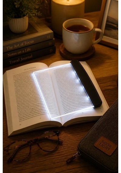 Led Kitap Okuma Işığı, Kitap Arasına Yerleştirilebilir İnce Okuma Lambası, Gece Okuma Ve Seyahat İçin Taşınabilir Aydınlatma Paneli