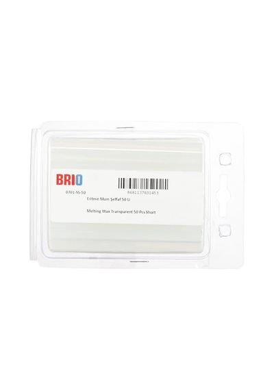 Brio Eritme Mum Şeffaf 50 Li Çok Renkli