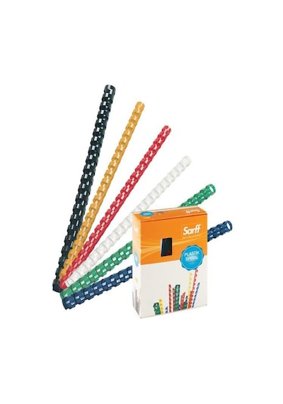 Sarff Plastik Spiral 6 Mm Beyaz 100 Lü 1 Paket 100 Adet