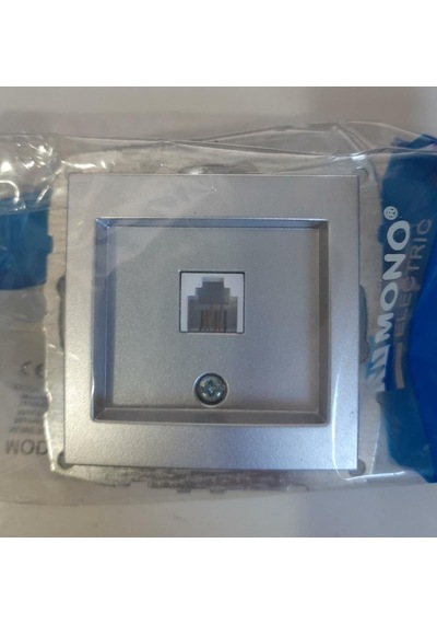 Mono Despina Gümüş Numeris Telefon Prizi Rj11