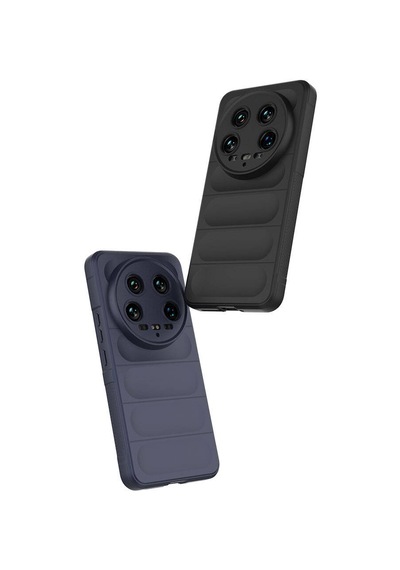 Xiaomi Mi 14 Ultra Kılıf Esnek Tpu Oyuklu Arka Yüzey Tasarımlı Zore Etnik Silikon Kapak Kırmızı