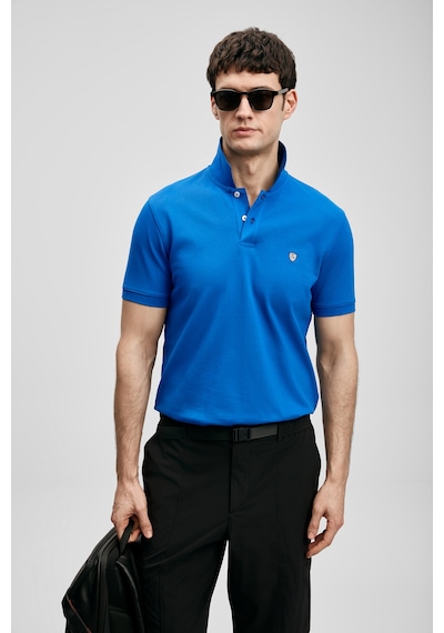 Lufian Laon Smart Erkek Polo Tişört Saks Saks 111040230100240