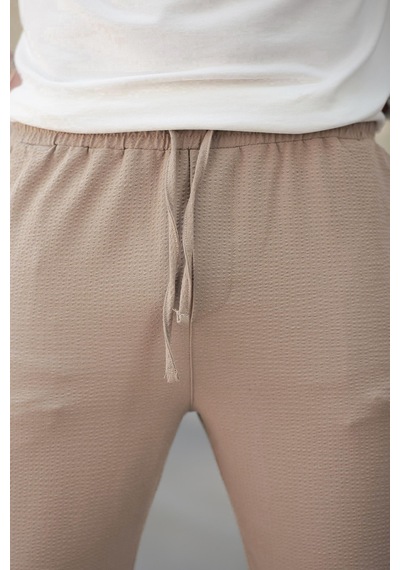 Madmext Bej Regular Fit Erkek Pantolon E6572