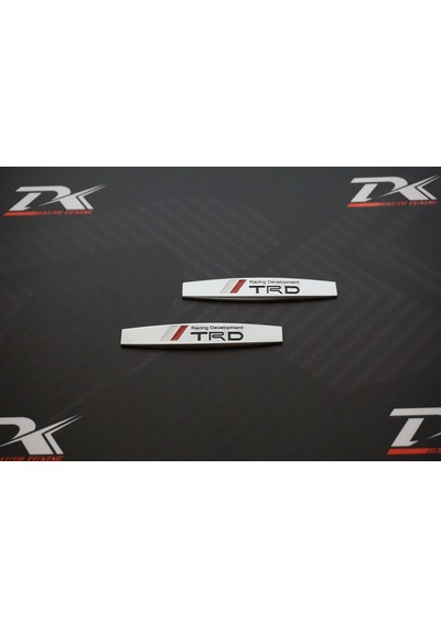 Toyota Uyumlu Trd Logo Yan Çamurluk 3M 3D Krom Metal Logo Amblem N11.555