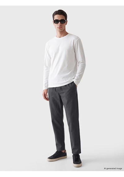 LC Waikiki Lc Waıkıkı Antrasit Relax Fit Gabardin Erkek Pantolon