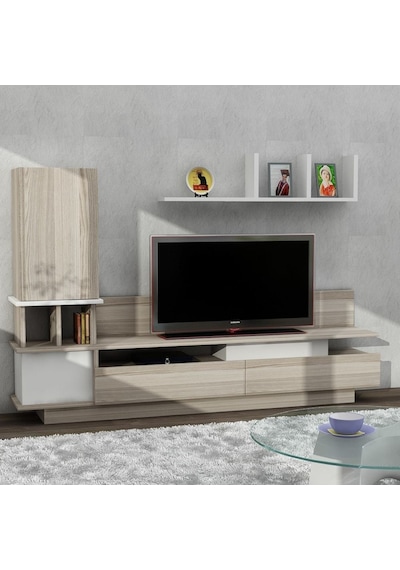 Dekorister Como Tv Ünitesi Beyaz-Cordoba Dekorister Como Tv Ünitesi Beyaz-Cordoba
