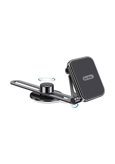 Araba Araç İçi Telefon Tutucu Go Des GD-HD916 Magnetik Dönebilen Torpido Üstü Düz Zemin Tasarım