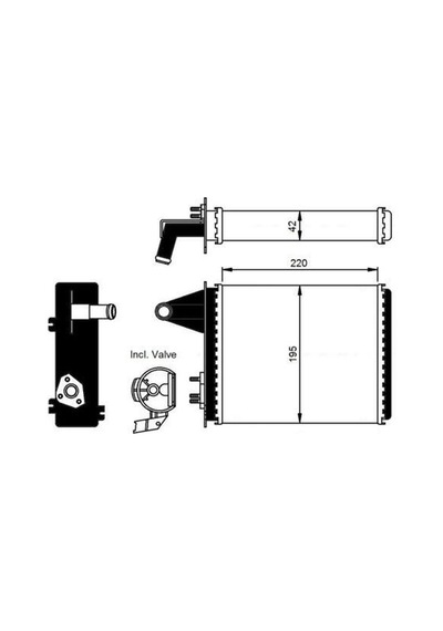 KALE 346380 KALORİFER RDAYATÖRU BRAZING ACCENT 94-99 GETZ 1.3 02-
