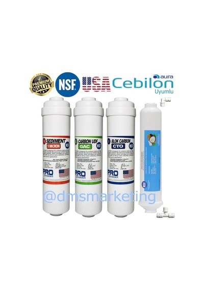Cebilon Aura Plus-Silver-Platinium 4'lü Nsf Filtre Seti