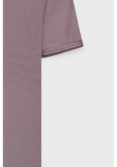 AC&Co / Altınyıldız Classics 4A4820200047BRDM Düğmeli Polo Yaka Cepsiz Slim Fit Erkek Tişört Bordo