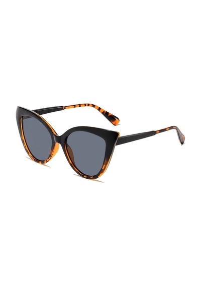 Leopar-siyah Yivara Vintage & Retro Güneş Gözlüğü Belirtilmemiş