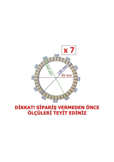 Cfmoto Nk250 Debriyaj Balatası 7 Li 2022 Öncesi